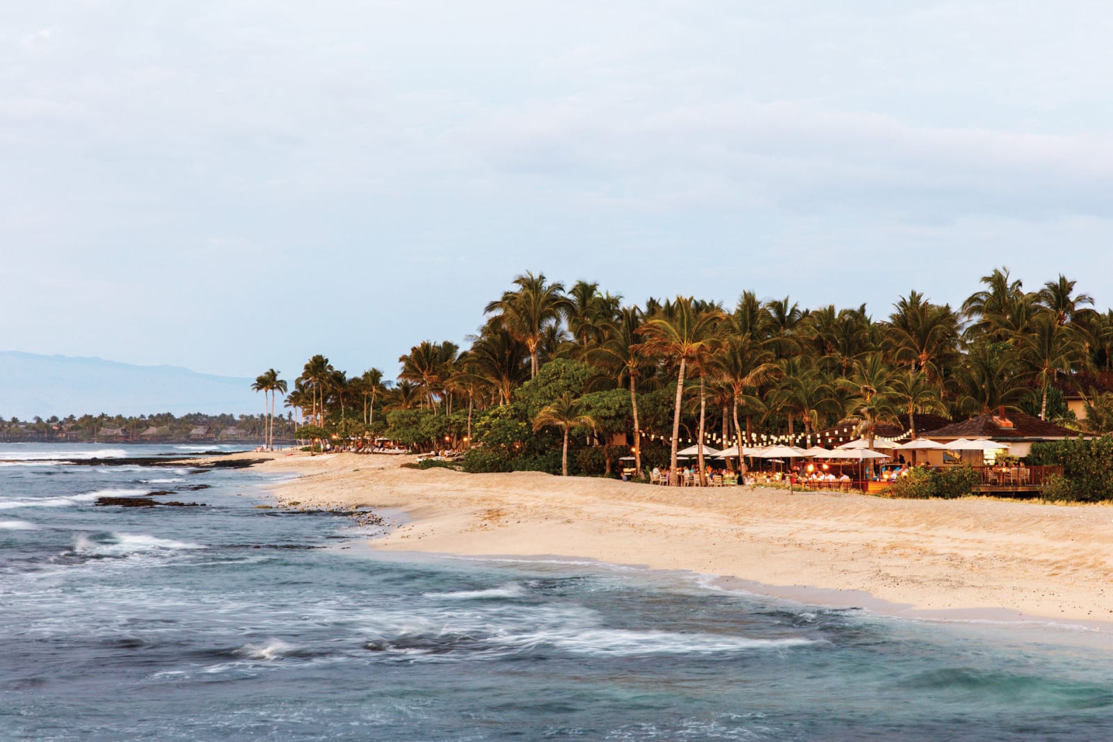 The coastline along Ka'ūpūlehu, home to King's Pond and the resort's eight pools