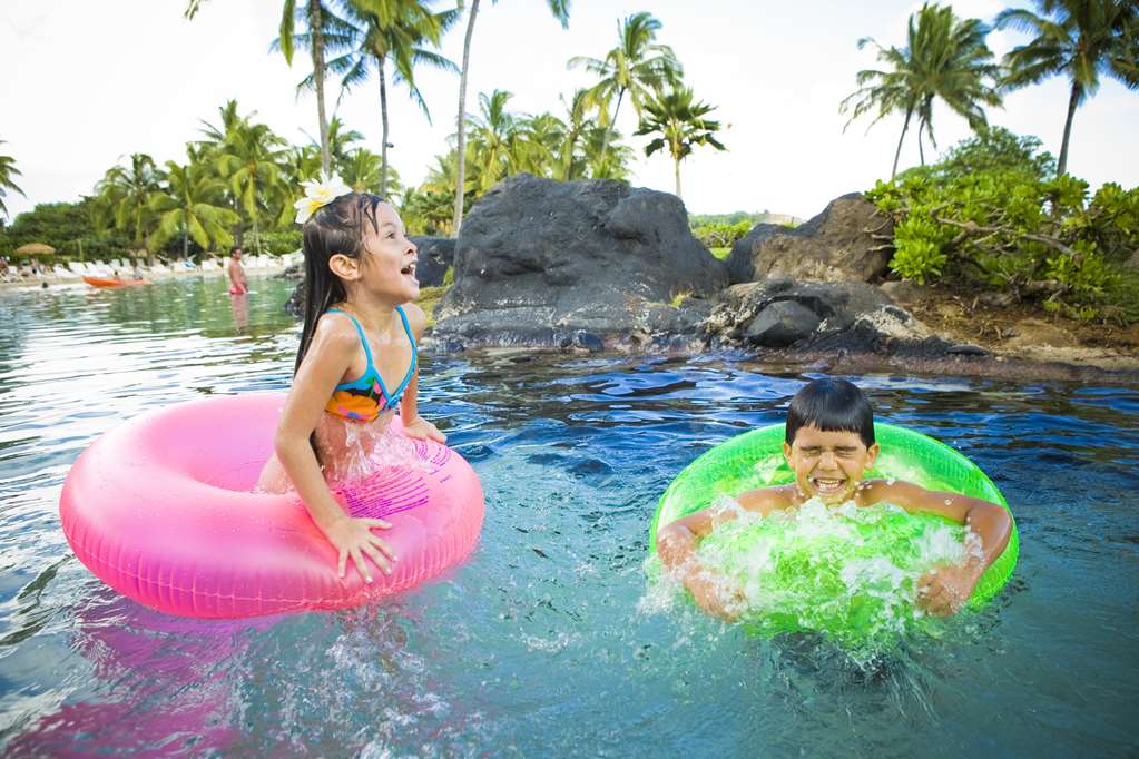 The lazy river and lagoon complex