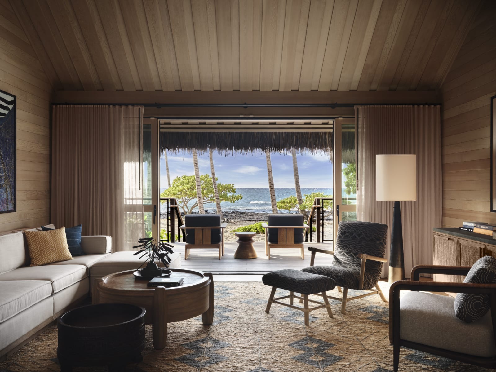 Inside one of the kauhale living areas